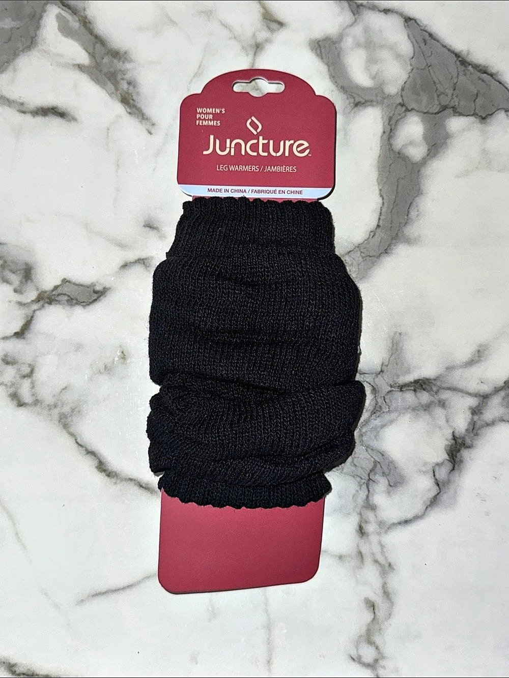 Black Knit Leg Warmers